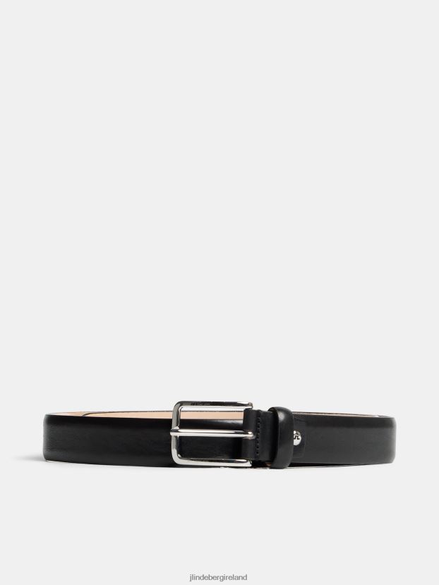 J.Lindeberg Men Bill Leather Belt Black Accessory BXV8X41244 - Click Image to Close