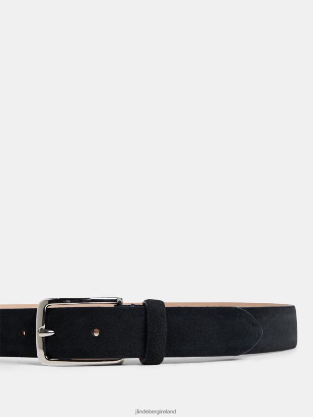 J.Lindeberg Men Bobby Suede Belt Navy Accessory BXV8X41277 - Click Image to Close