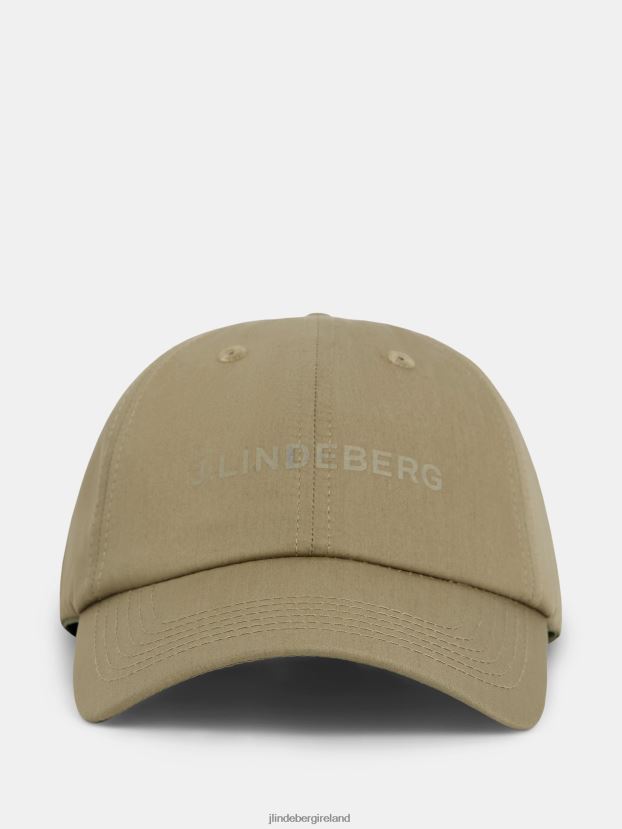 J.Lindeberg Men Elijah Cotton Logo Cap Aloe Accessory BXV8X41273