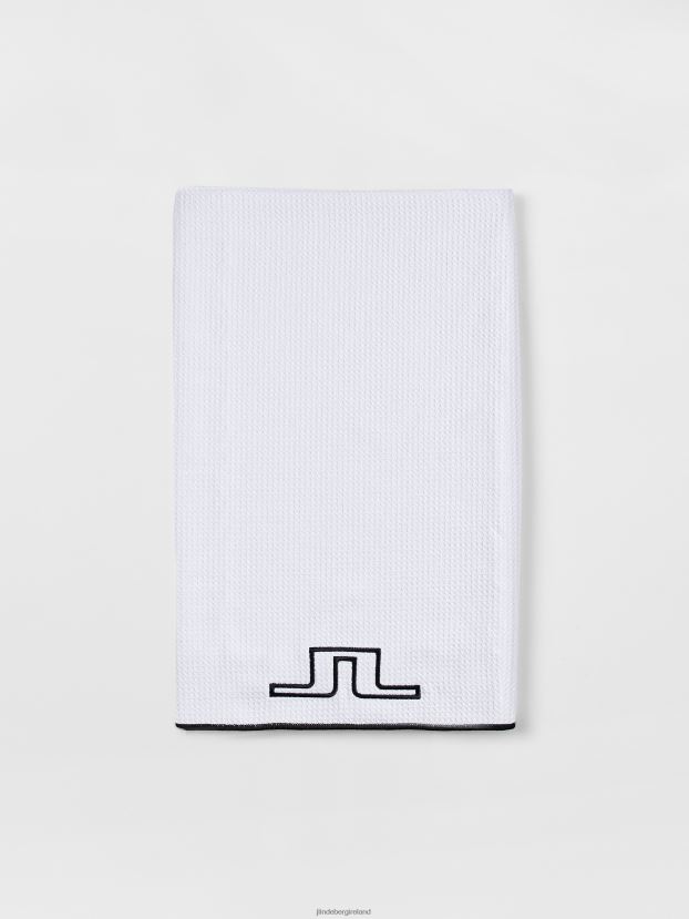 J.Lindeberg Men Golf Towel White Accessory BXV8X42528