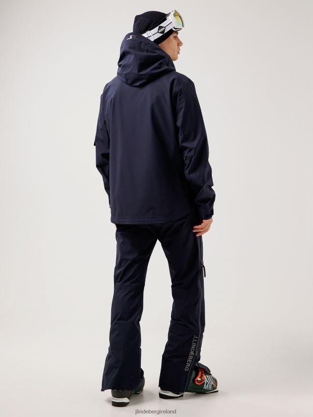 J.Lindeberg Men Aerial Shell Jacket Navy Clothing BXV8X42479 - Click Image to Close