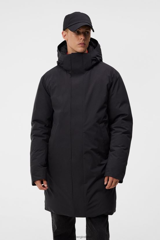 J.Lindeberg Men Alon Down Parka Black Clothing BXV8X4910 - Click Image to Close