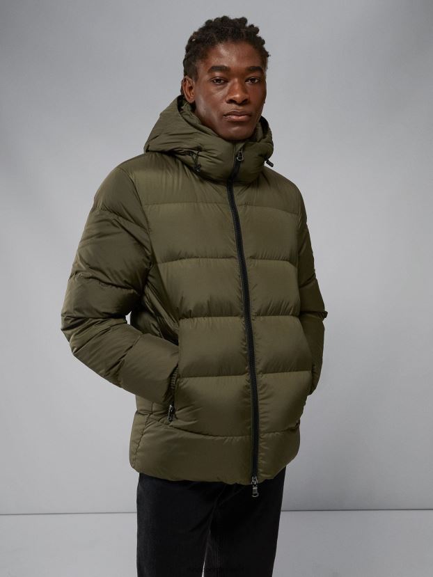 J.Lindeberg Men Barrell Down Jacket Forest Green Clothing BXV8X42413 - Click Image to Close