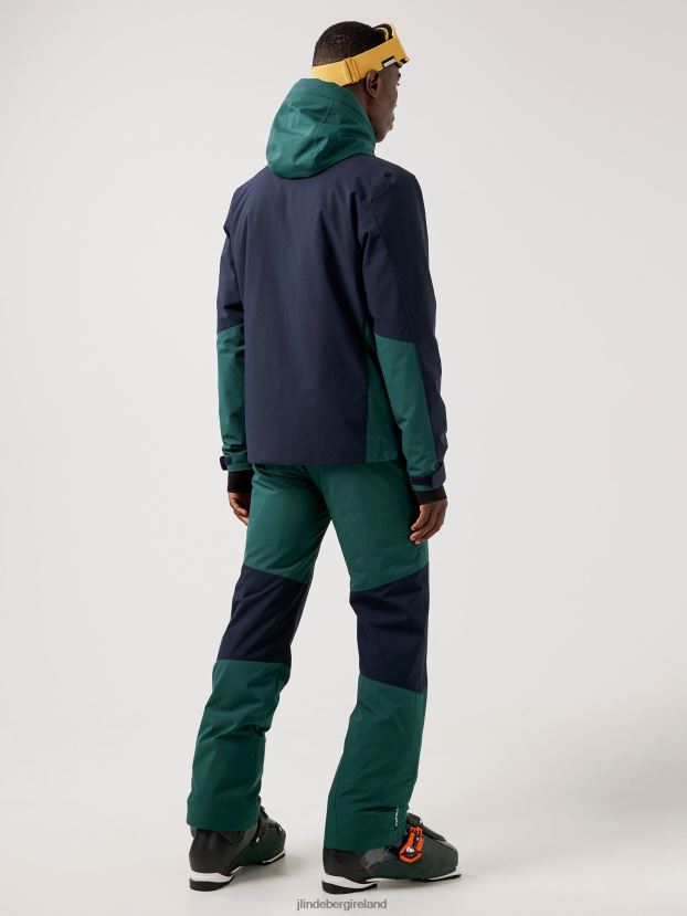 J.Lindeberg Men Base Camp Ski Jacket Treeline Green Clothing BXV8X42475 - Click Image to Close