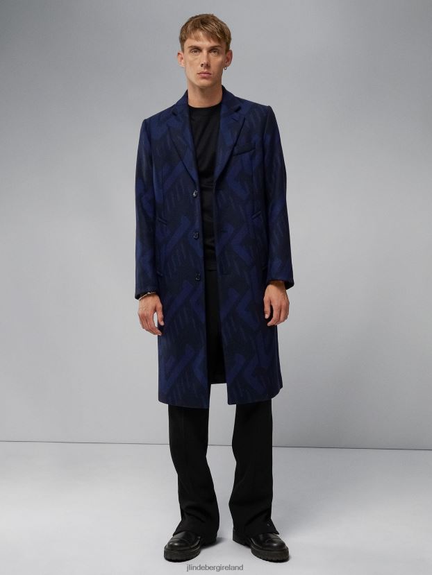 J.Lindeberg Men Burke Geo Coat Navy Clothing BXV8X42405