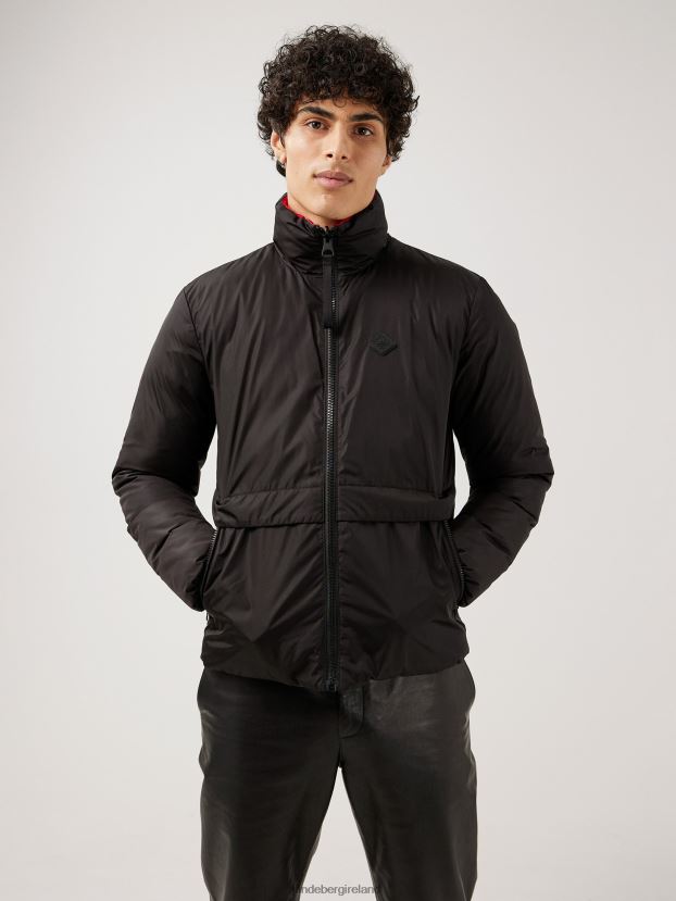 J.Lindeberg Men Dorn Reversible Puffer Jacket Black Clothing BXV8X42470 - Click Image to Close