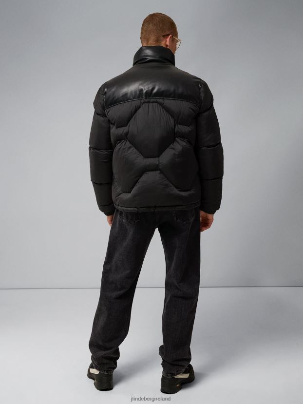 J.Lindeberg Men Lambray Puffer Jacket Black Clothing BXV8X42411 - Click Image to Close