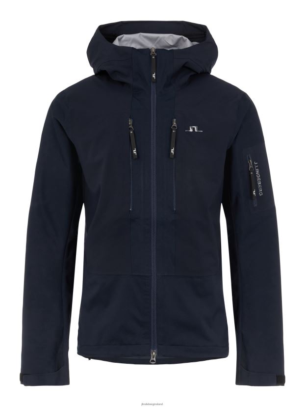 J.Lindeberg Men Summit Softshell Jacket Navy Clothing BXV8X42478 - Click Image to Close