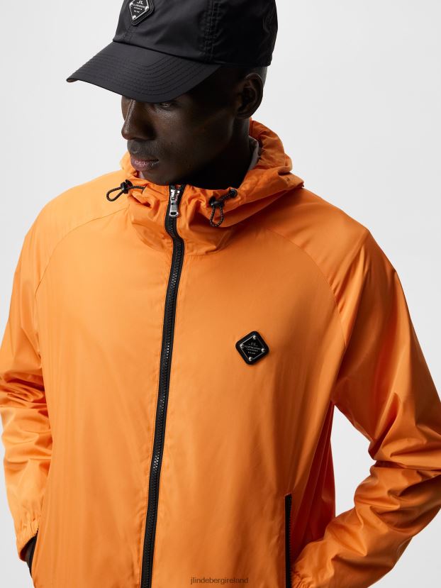 J.Lindeberg Men Trace Jacket Russet Orange Clothing BXV8X4925 - Click Image to Close