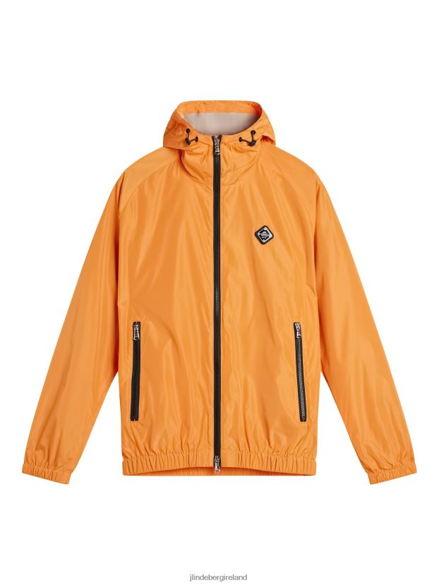 J.Lindeberg Men Trace Jacket Russet Orange Clothing BXV8X4925