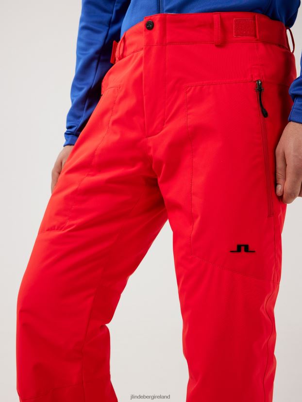 J.Lindeberg Men Clarke Ski Pant Racing Red Clothing BXV8X42240