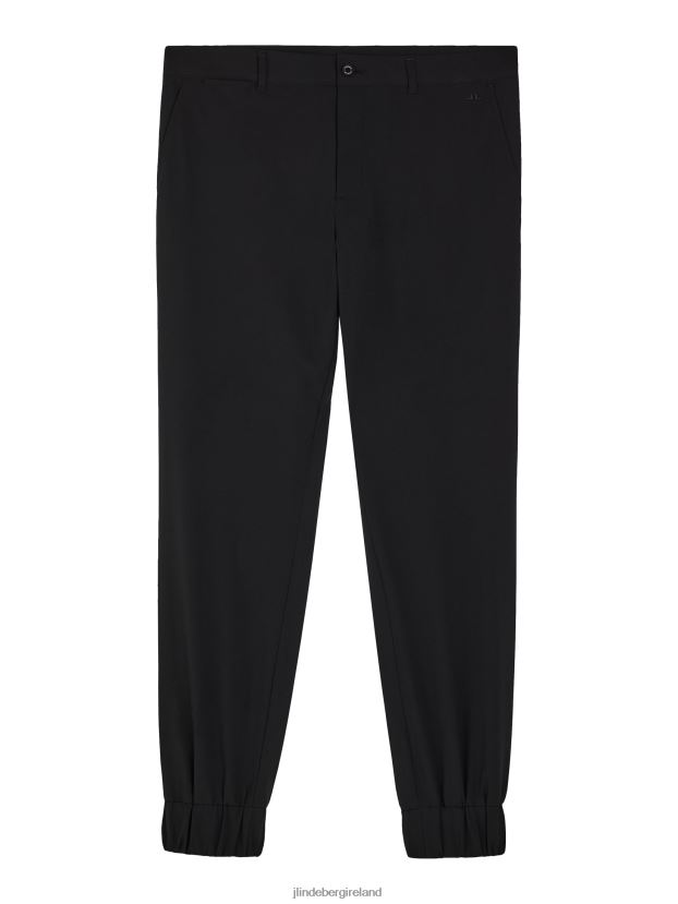 J.Lindeberg Men Cuff Jogger Pant Black Clothing BXV8X42184