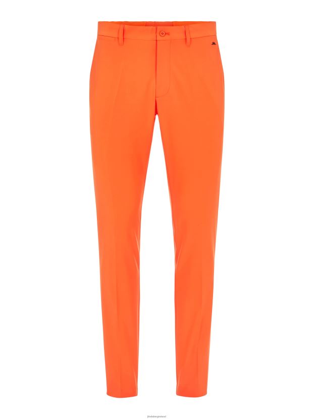 J.Lindeberg Men Ellott Golf Pant Lava Orange Clothing BXV8X42264 - Click Image to Close