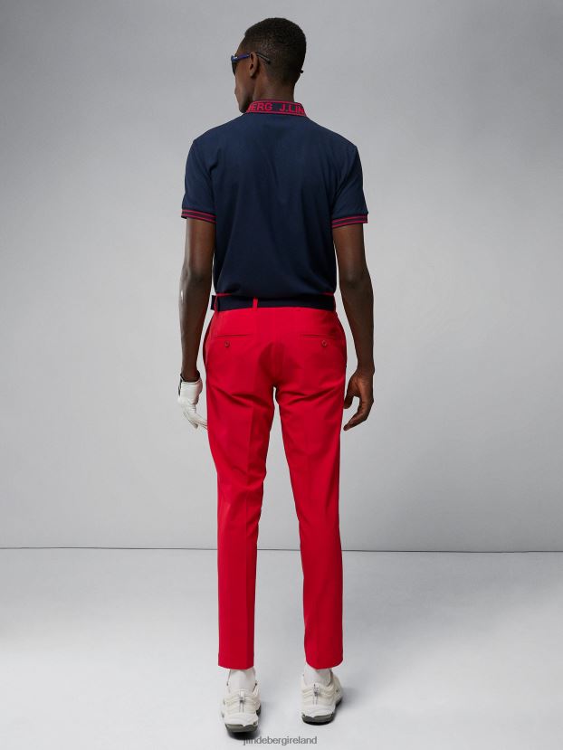 J.Lindeberg Men Ellott Pant Barbados Cherry Clothing BXV8X42169 - Click Image to Close