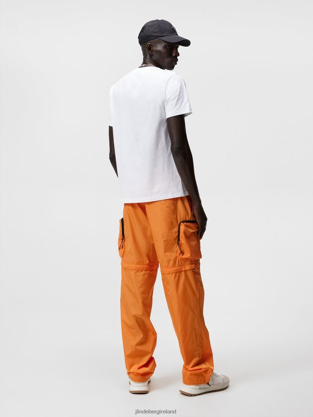 J.Lindeberg Men Glossa Nylon Cargo Pants Russet Orange Clothing BXV8X41136 - Click Image to Close