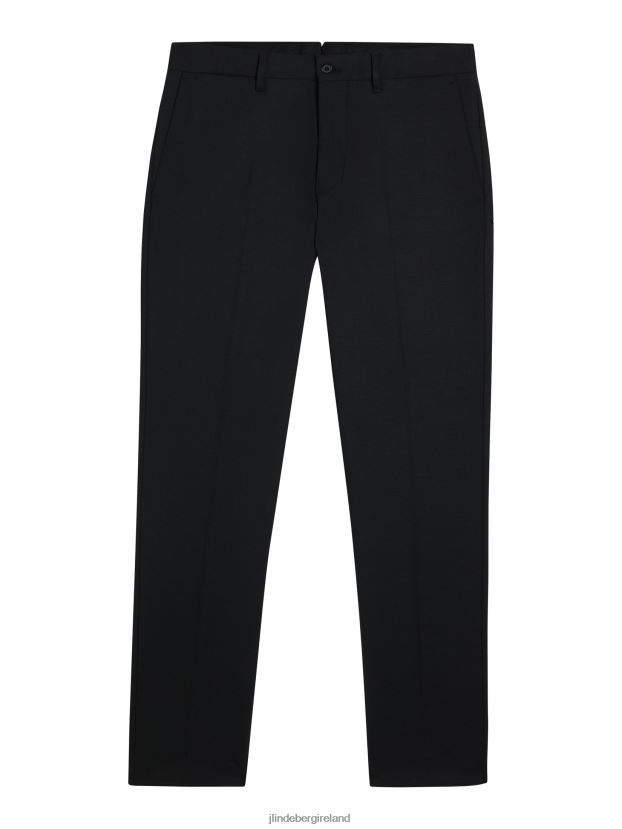 J.Lindeberg Men Grant Stretch Twill Pants Black Clothing BXV8X41109 - Click Image to Close