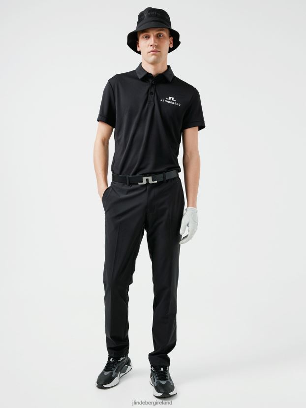 J.Lindeberg Men Stue Stripe Golf Pant Black Clothing BXV8X42209