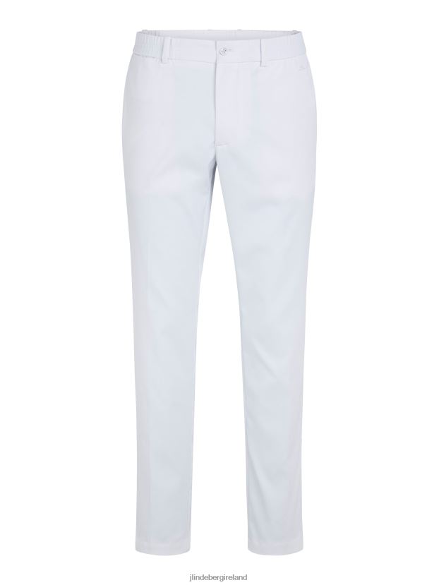 J.Lindeberg Men Stue Stripe Golf Pant White Clothing BXV8X42211 - Click Image to Close