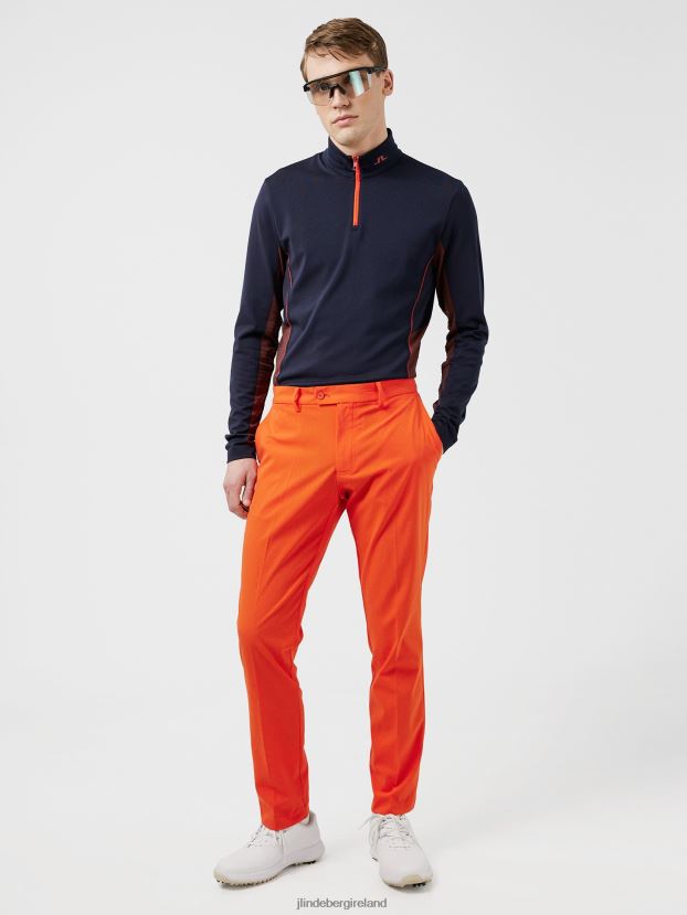 J.Lindeberg Men Vent Golf Pant Tangerine Tango Clothing BXV8X42228