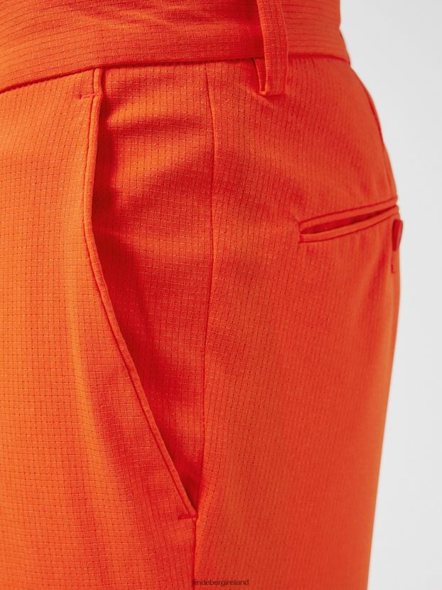 J.Lindeberg Men Vent Golf Pant Tangerine Tango Clothing BXV8X42228