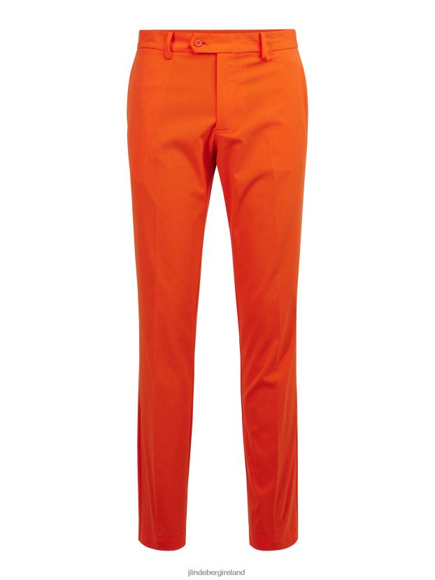 J.Lindeberg Men Vent Golf Pant Tangerine Tango Clothing BXV8X42228