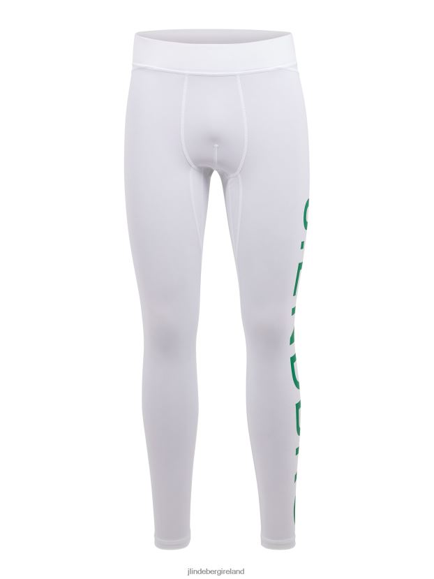 J.Lindeberg Men West Compression Tights White Clothing BXV8X42237