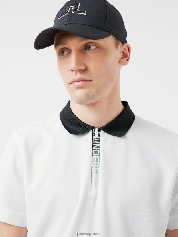 J.Lindeberg Men Brayden Golf Polo White Clothing BXV8X42100