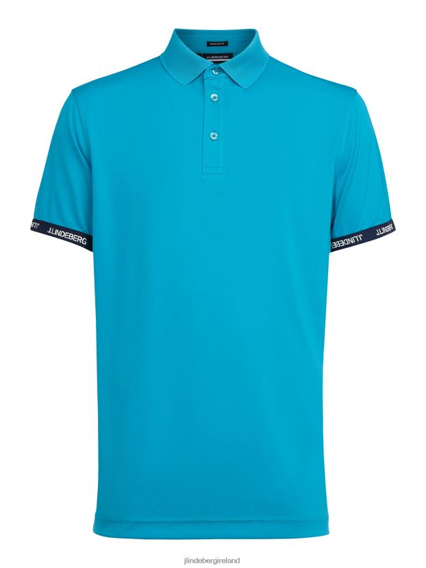 J.Lindeberg Men Guy Golf Polo Black Clothing BXV8X42075