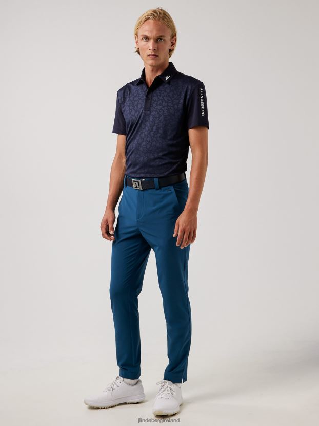 J.Lindeberg Men Joel Golf Polo Navy Clothing BXV8X42117 - Click Image to Close