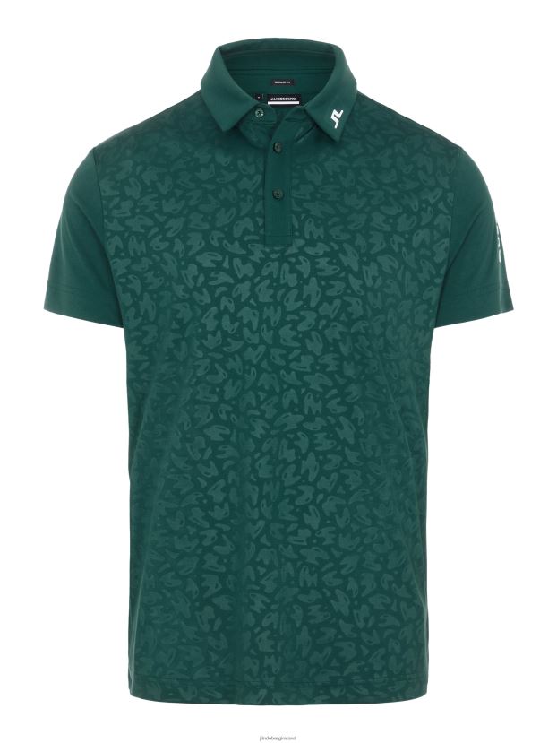 J.Lindeberg Men Joel Golf Polo Treeline Green Clothing BXV8X42118