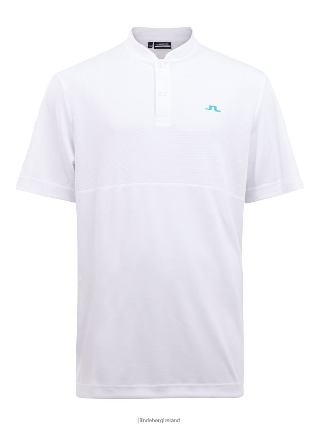 J.Lindeberg Men Jordan Relaxed Fit Polo White Clothing BXV8X42073