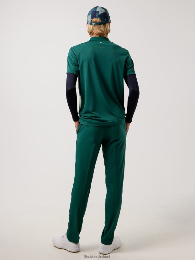 J.Lindeberg Men Maxim Golf Polo Treeline Green Clothing BXV8X42122 - Click Image to Close