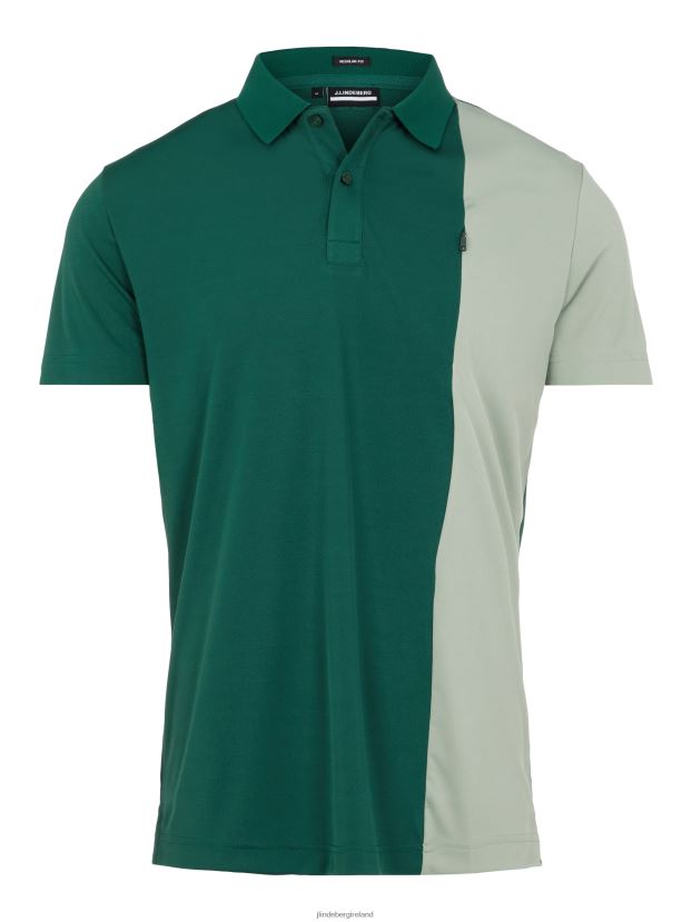 J.Lindeberg Men Maxim Golf Polo Treeline Green Clothing BXV8X42122