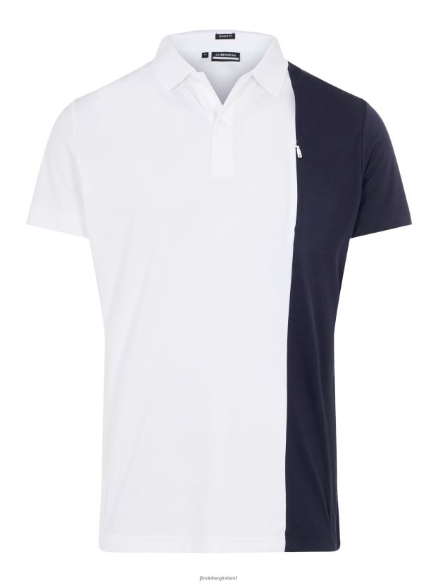 J.Lindeberg Men Maxim Golf Polo White Clothing BXV8X42121