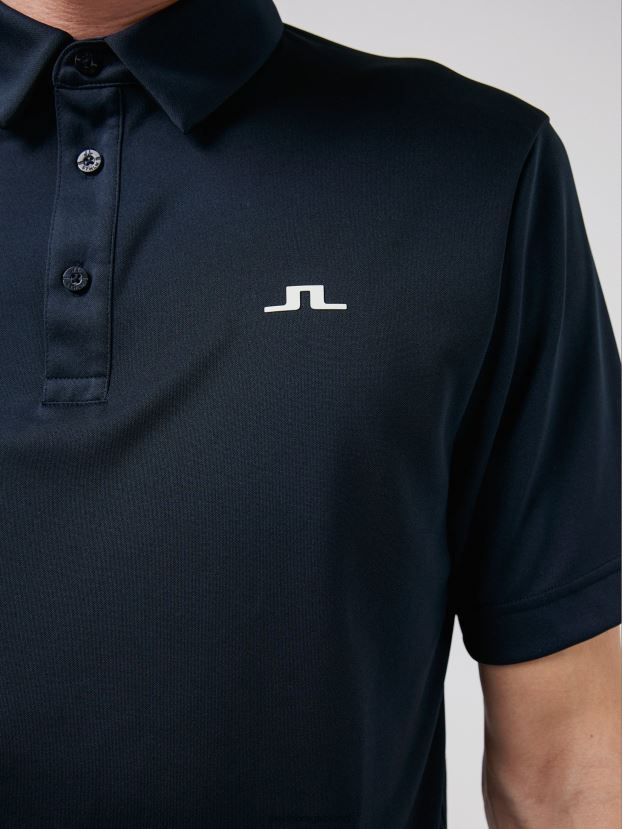 J.Lindeberg Men Peat Relaxed Fit Polo Navy Clothing BXV8X42069