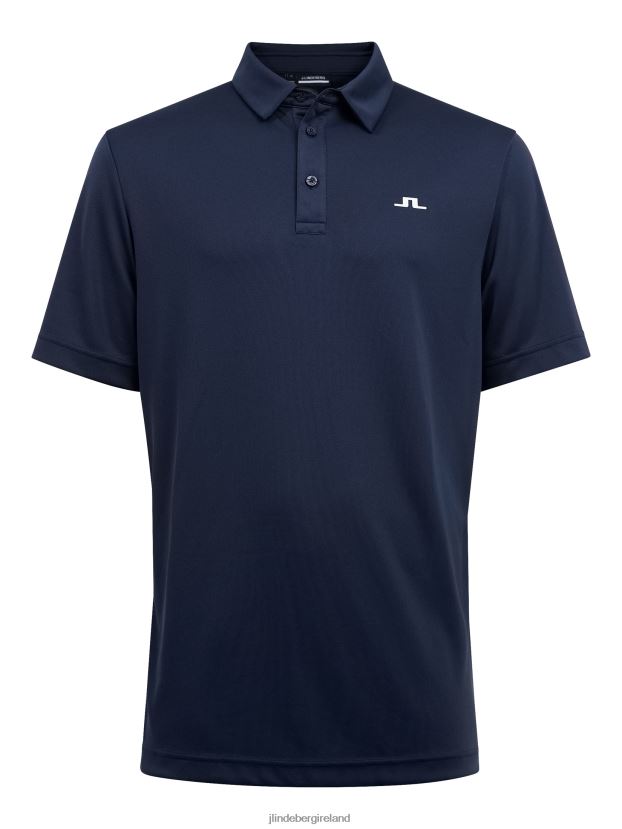 J.Lindeberg Men Peat Relaxed Fit Polo Navy Clothing BXV8X42069