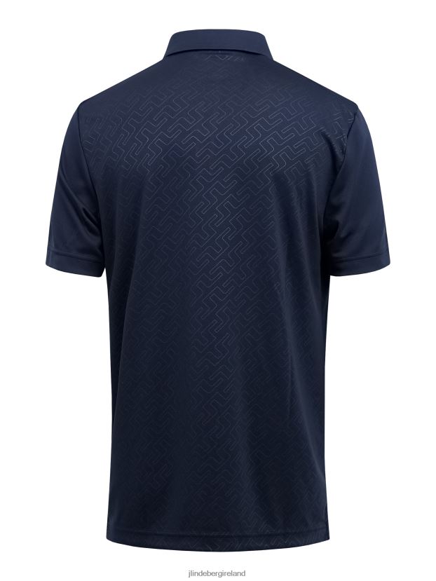 J.Lindeberg Men Peat Relaxed Fit Polo Navy Clothing BXV8X42069