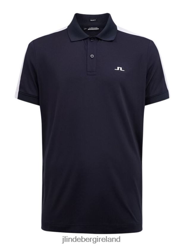 J.Lindeberg Men Rowland Golf Polo Navy Clothing BXV8X42111 - Click Image to Close