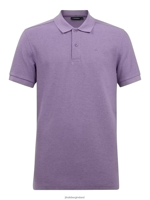 J.Lindeberg Men Troy Pique Polo Rhapsody Clothing BXV8X42092