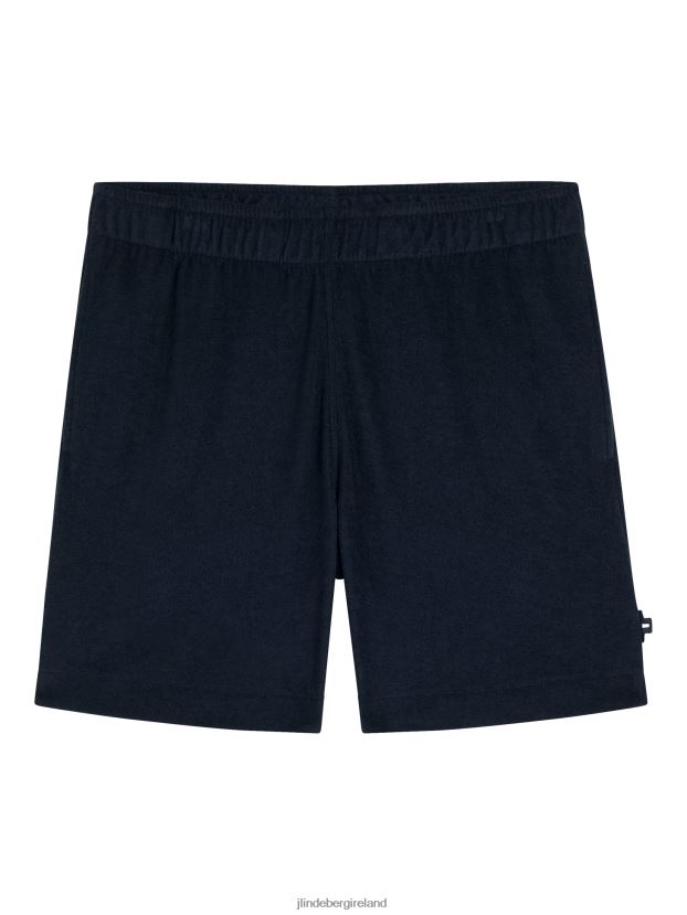 J.Lindeberg Men Allan Terry Shorts Navy Clothing BXV8X41037