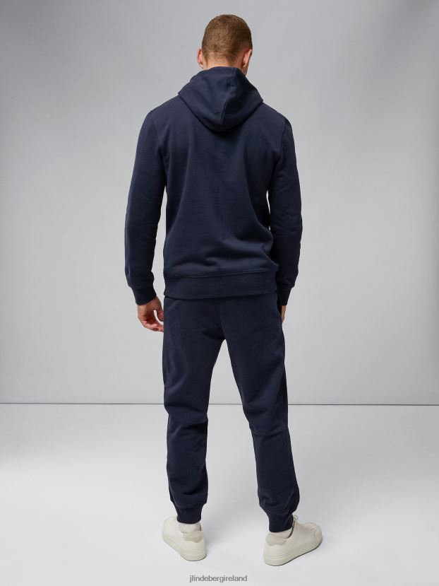 J.Lindeberg Men Cal Sweat Hoodie Navy Clothing BXV8X41088 - Click Image to Close