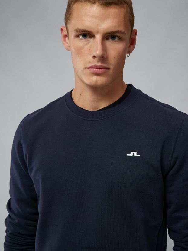 J.Lindeberg Men Cal Sweatshirt Navy Clothing BXV8X41090