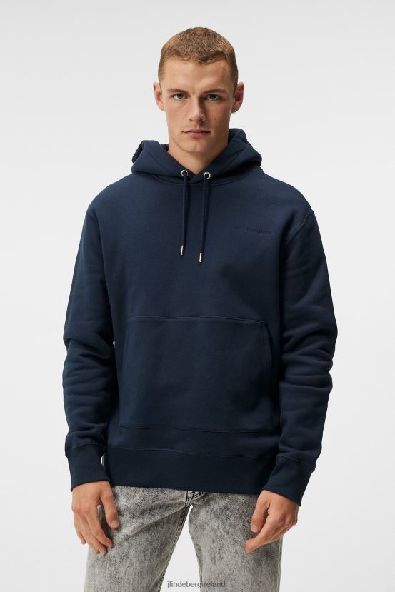 J.Lindeberg Men Chip Hoodie Navy Clothing BXV8X41024