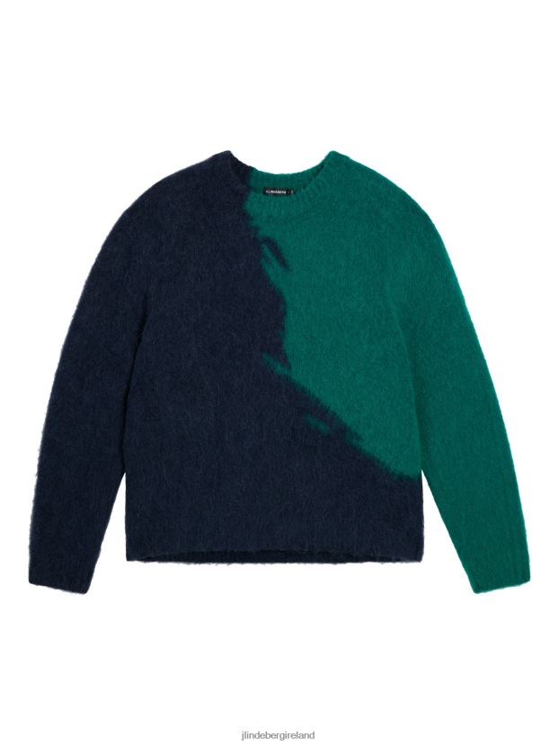 J.Lindeberg Men Garmisch Sweater Proud Peacock Clothing BXV8X4992