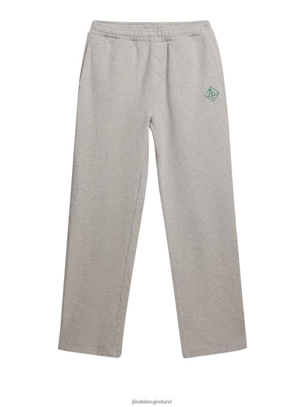 J.Lindeberg Men House Of Travis Sweatpants Light Grey Melange Clothing BXV8X42267