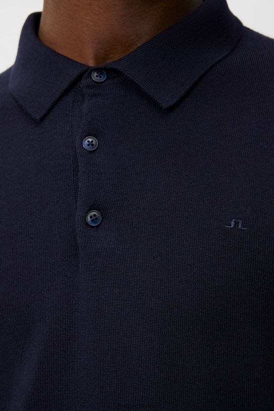 J.Lindeberg Men Noel Merino Polo Navy Clothing BXV8X41009