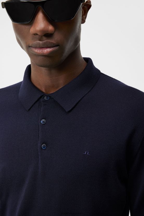 J.Lindeberg Men Noel Merino Polo Navy Clothing BXV8X41009