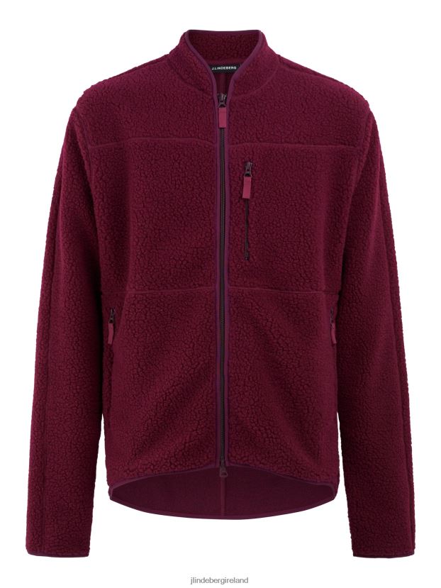 J.Lindeberg Men Tomai Pile Fleece Wild Aster Clothing BXV8X42290 - Click Image to Close