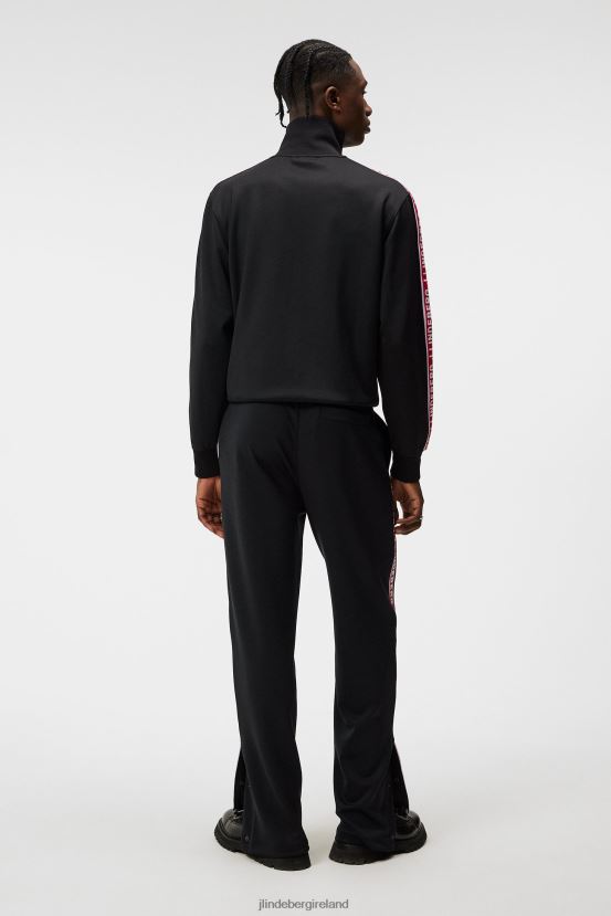 J.Lindeberg Men Travis Track Pants Black Clothing BXV8X41018 - Click Image to Close