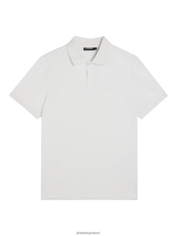 J.Lindeberg Men Rubi Slim Polo White Clothing BXV8X4956